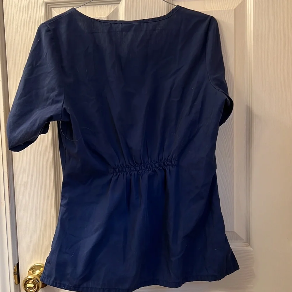 Navy Scrub Top - Picture 3 of 3